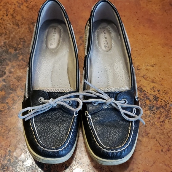 Sperry Shoes - EUC Sperry Angelfish Topsiders Black Tan 11M